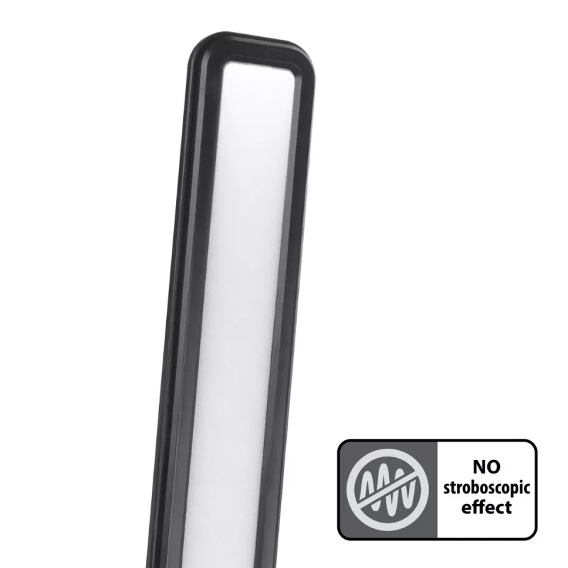 Table LED desk lamp MACLEAN MCE614B — dimmable, folding adjustable arm, 9W, 3000K/4500K/6500K, black