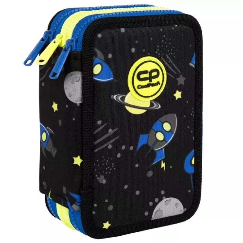 Pencil case CoolPack Jumper 3 ATLANTIS F067828 — triple-decker school pencil case