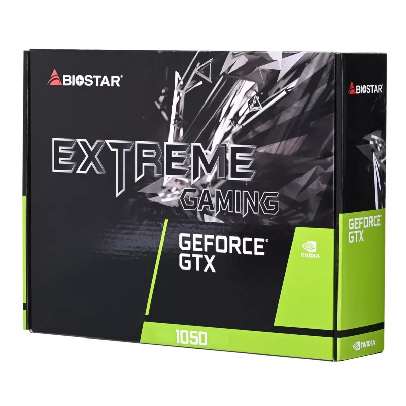 Discrete Graphics Card BIOSTAR GeForce GTX 1050 4 GB GDDR5, 1455 MHz boost, 128-bit, PCIe 3.0, 2 fans