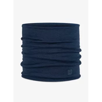 Buff merino wool neck and face warmer sling model 113018.779.10.00 — heavyweight, seamless, unisex, blue
