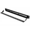 Patchpanel Extralink 24-port U/UTP (UTP) modular, 1U, black, 482.6 mm width