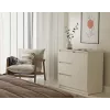 CHEST OF DRAWERS 1 DOOR 3 DRAWERS COLOUR CASHMERE