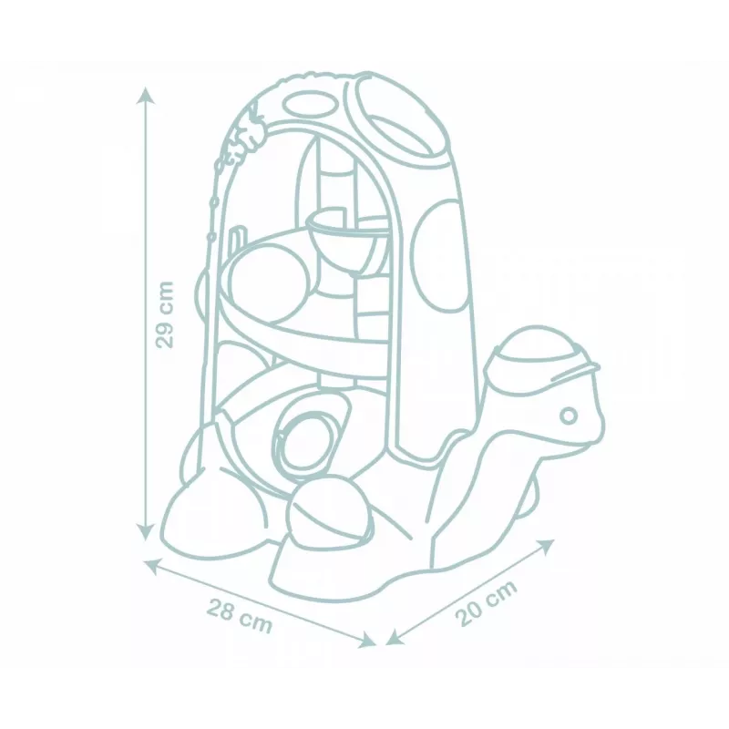 Ball Track Smoby Dickie Little Kugelbahn Turtle colorful design for toddlers