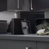 Bread bin Salter BW124581EU7 Kuro steel design - stainless-steel storage for bread and baked goods