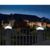 GB128 LED solar lamp fence post garden light, Black - Green Blue