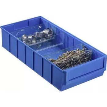 Storage box Allit 456550, dimensions 185×400×81 mm, blue, plastic