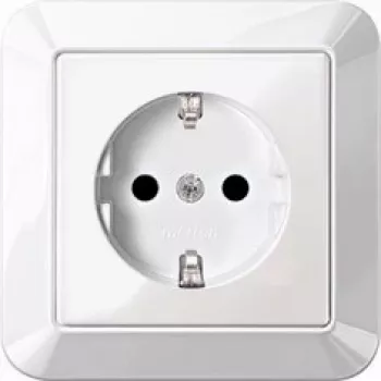 Merten MEG2300-1019 Socket Outlet CEE 7/3 White (MEG2300-1019)