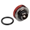 BitsPower Multi-Link Adapter straight G1/4 inch male to 16mm AD hardtube, glossy black