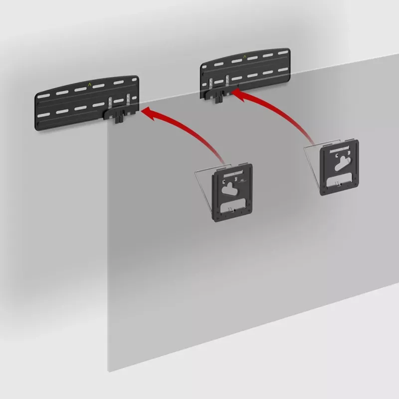 Maclean TV bracket, compatible with Samsung QLED TVs, 43-85, max. 60kg, MC-806 N