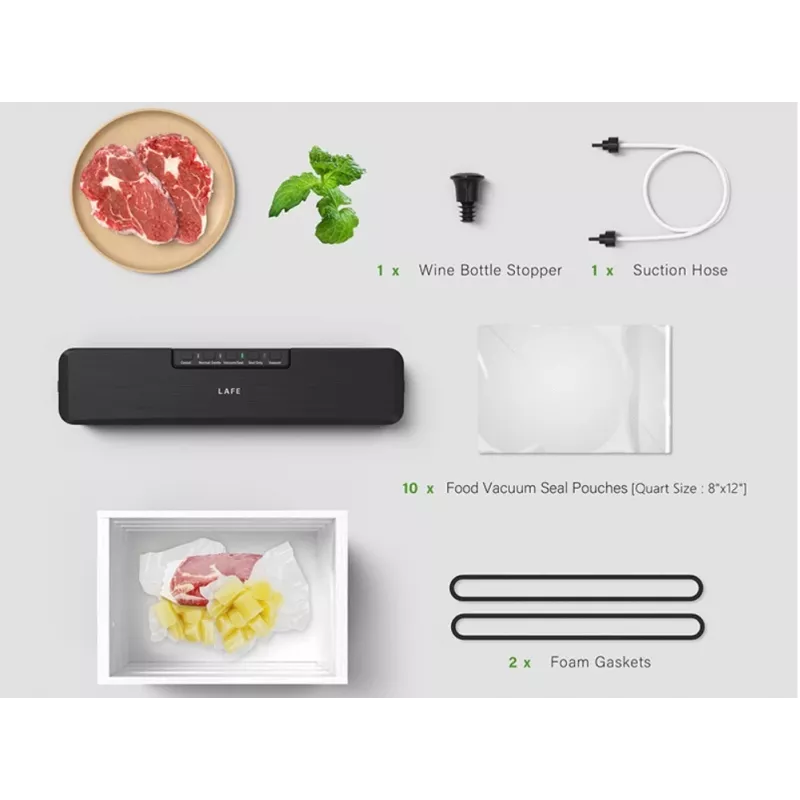 Vacuum Sealer LAFE LAFVAC47539 compact design — easy-to-use food vacuum sealer