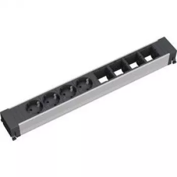 Power Extension 4 AC Outlets Bachmann 909.007 Black Silver