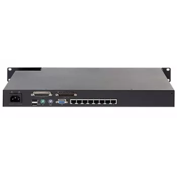 KVM switch APC KVM0108A, 8-port PS/2 VGA, 1U rack, 1600x1200, black