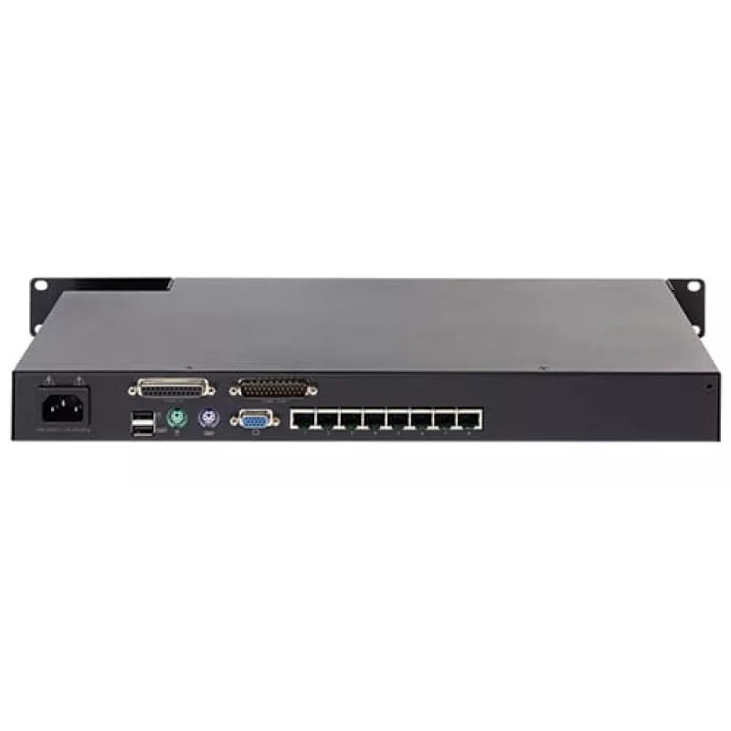 KVM switch APC KVM0108A, 8-port PS/2 VGA, 1U rack, 1600x1200, black