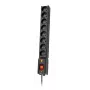 Power Strip LESTAR LXA 816 G-A K Black 8 AC outlets 230 V