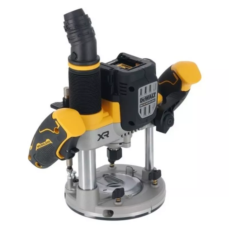 Plunge Router DeWalt DCW620NT-XJ, battery brushless, 18V, 1600W output, 11–23k RPM, 12.7mm collet, dust port, LED, 3.6kg, case