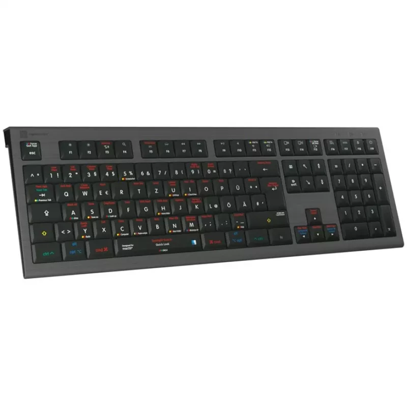Logickeyboard LKB-OSX-A2M-DE Keyboard USB QWERTZ German Black (LKB-OSX-A2M-DE)