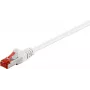 Wentronic Goobay Patch Cable RJ45 S/FTP Cat6 1.00m White PIMF (80278)