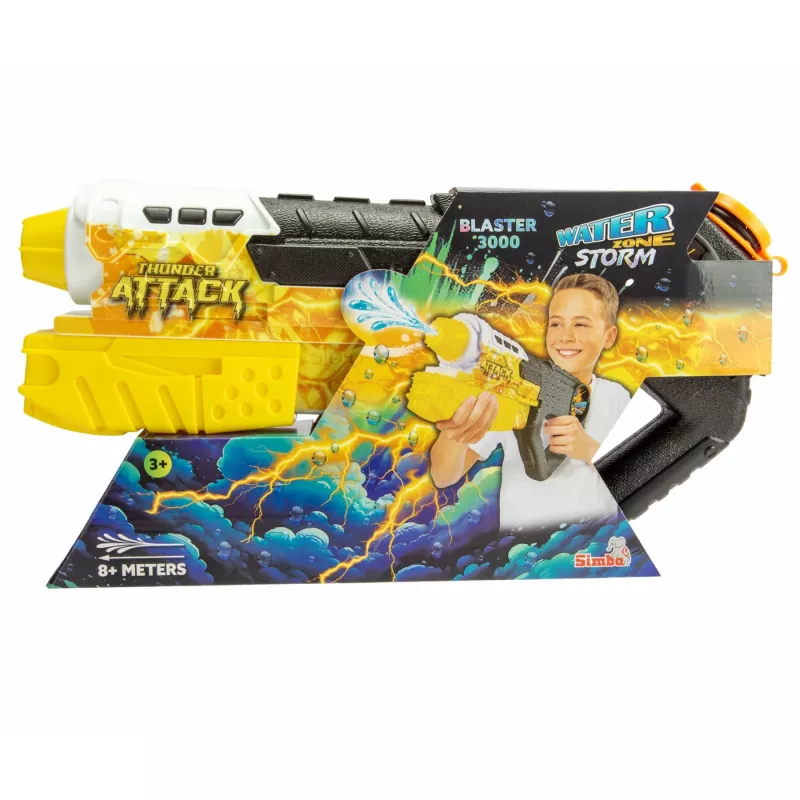 Water blaster Simba‑Dickie Storm Blaster 3000 — handheld water gun, foam reservoir design
