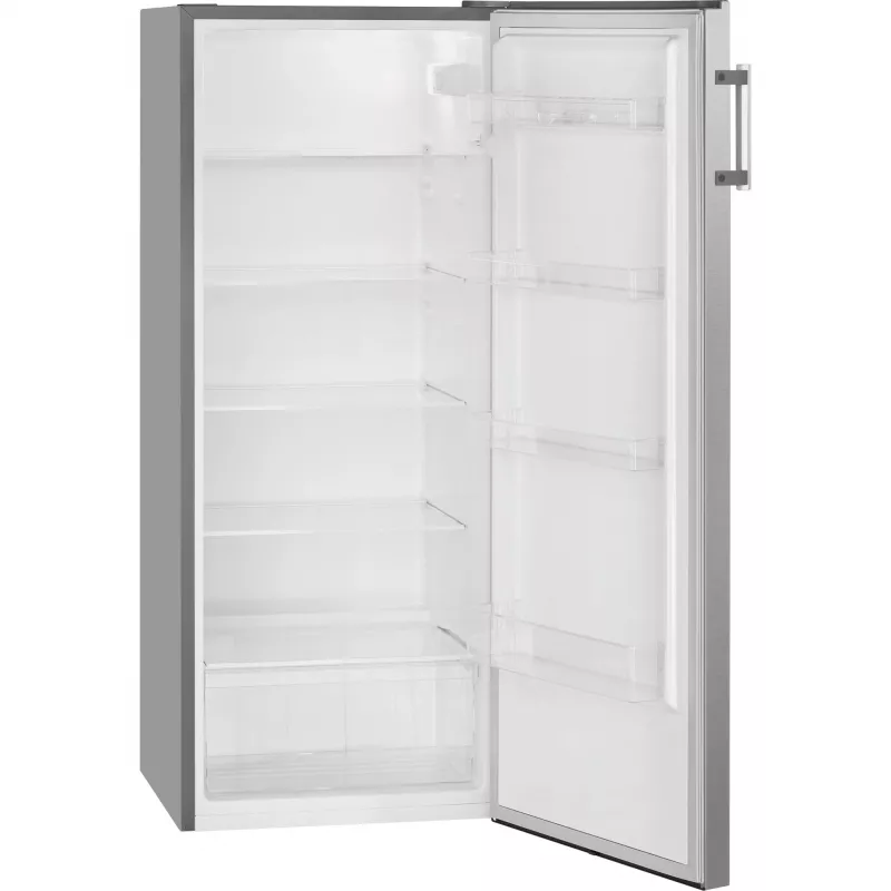 Freestanding refrigerator BOMANN VS 7316 IX, 242 L, stainless steel, E class, 5 glass shelves