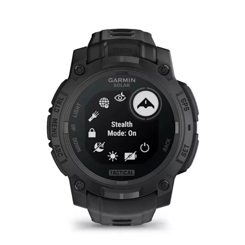 Smartwatch GARMIN Instinct 3 45mm Solar Tactical Edition Black — 45mm, solar charging, GPS, heart rate monitor