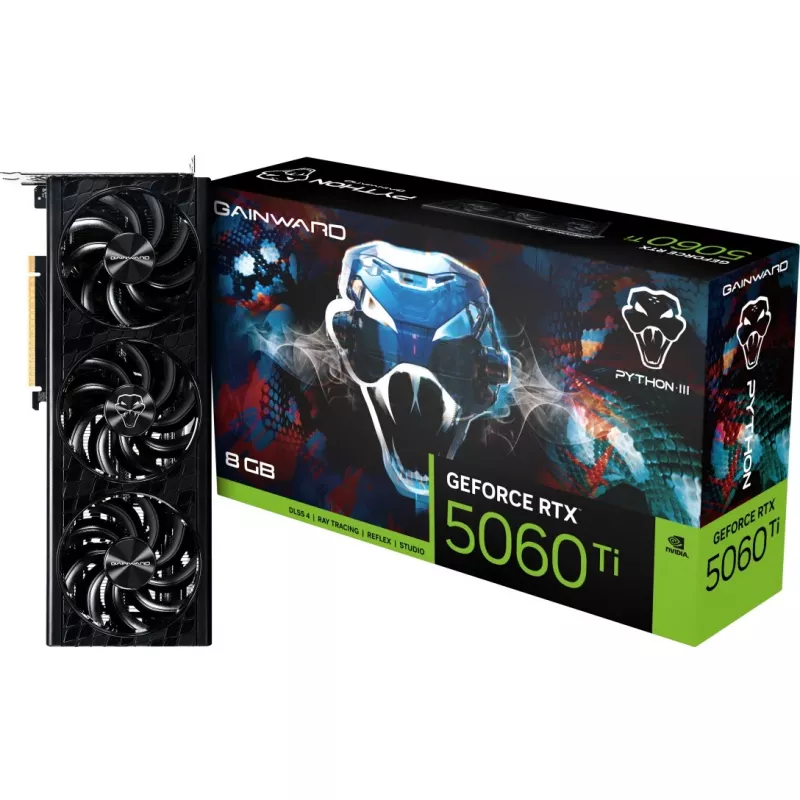 Gainward GeForce RTX 5060 Ti Python III 8GB GDDR7 Graphics Card