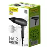 Hair dryer Maestro MR-217 2200 W, DC motor, 2 speeds, cool shot, concentrator nozzle, black graphite
