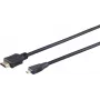 HDMI Cable S/CONN Micro-HDMI 1m