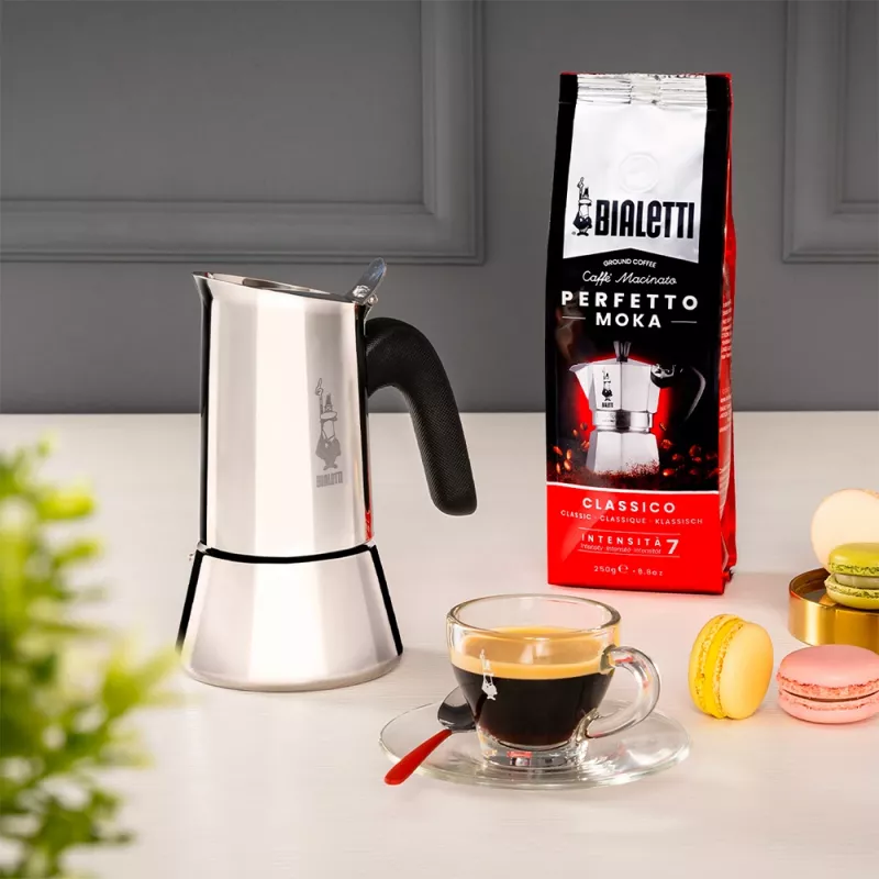 Moka pot BIALETTI Venus box 0.1 L stainless steel, 2 cups, polypropylene handle