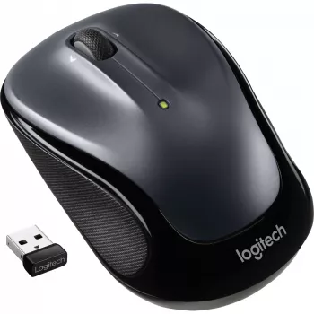 LOGITECH M325s Mouse right and left-handed optical 5 buttons wireless 2.4 GHz USB wireless receiver dark grey