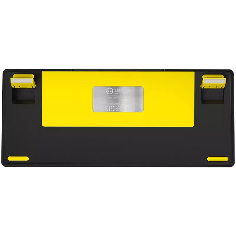 Wireless mechanical gaming keyboard LORGAR KBP7075W — Black/Yellow, EN layout