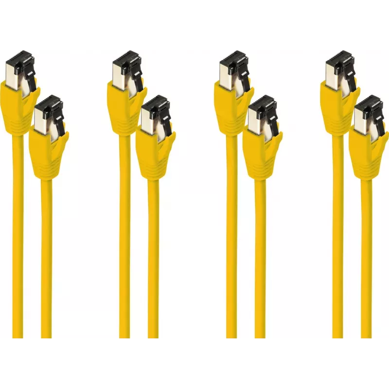 Networking Cable ShiverPeaks BS08-41000-4 Cat8.1 F/FTP Yellow 3m
