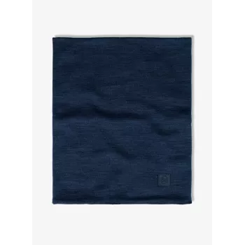 Buff merino wool neck and face warmer sling model 113018.779.10.00 — heavyweight, seamless, unisex, blue