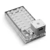 Distroplate ek water blocks EK-QuantumX Loophole D5 PWM silver — distribution plate for D5 pump, silver finish