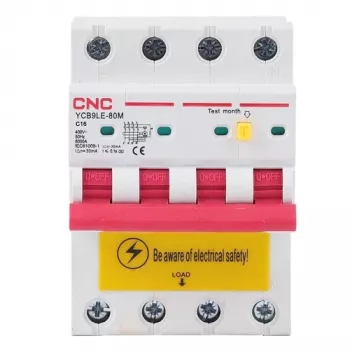 Residual Current Circuit Breaker HiSmart NV821921 4P 16A 30mA