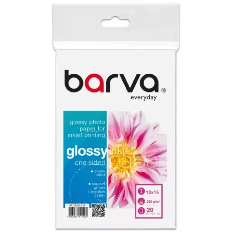 Photo Paper Barva (IP-CE200-215) Everyday Glossy 200 g/m², 10x15 cm, 20 sheets