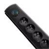 Surge Protector Qoltec 50269 Black 5 AC Outlets 230V