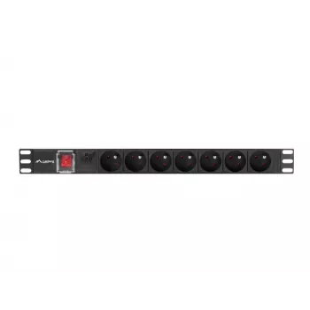LANBERG PDU RACK POWER STRIP (1U,16A,7X 230V,2M)