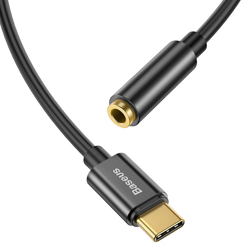 Cable Gender Changer Baseus CATL54-01 Type-C to 3.5mm Black