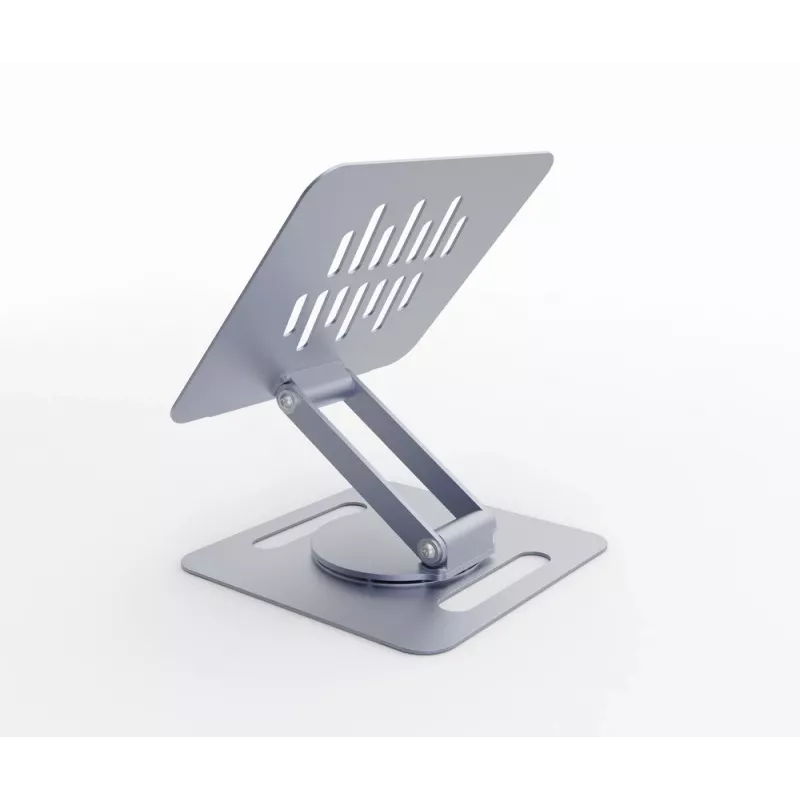 Notebook riser stand GEMBIRD NBS-DR1-01 — rotating base, adjustable height, Space Grey
