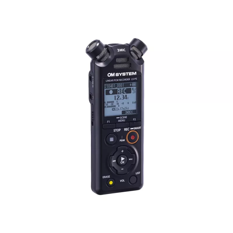 Audio Recorder Olympus LS-P5 Black 149h Recording Time 72h Battery Life