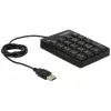 Numeric Keypad DeLOCK 12481 Universal USB Black