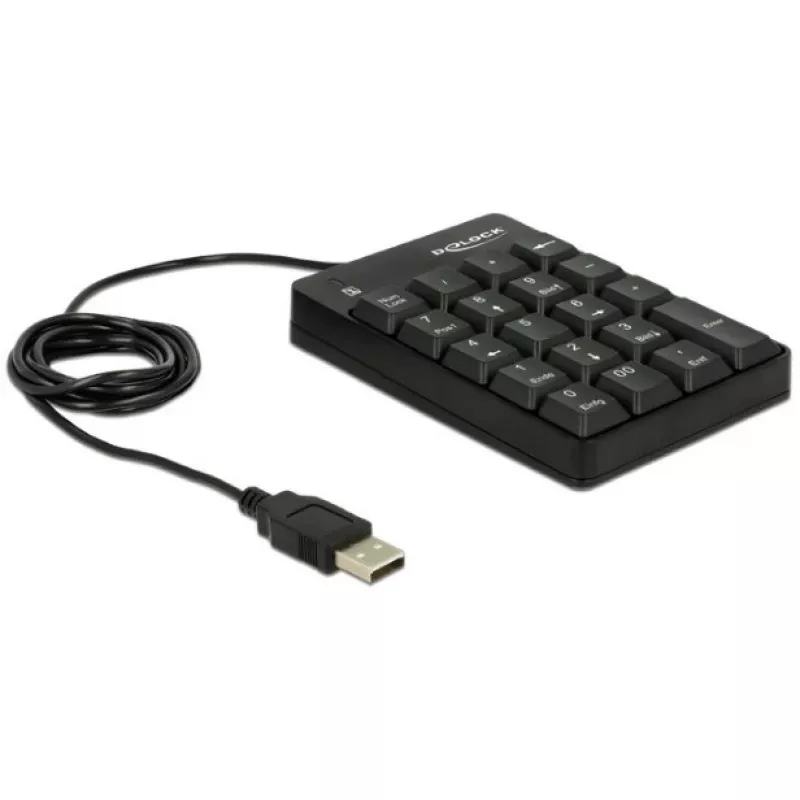 Numeric Keypad DeLOCK 12481 Universal USB Black