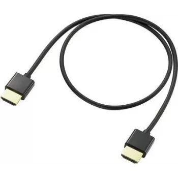 SpeaKa Professional HDMI Connection Cable 0.50 m Audio Return Channel, Gold-Plated Plug Contacts Black [1x HDMI-Plug - 1x HDMI-Plug] (SP-9070576)