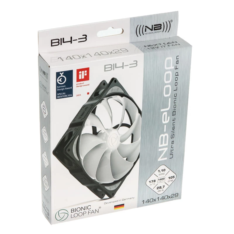 NOISEBLOCKER B14-3 140mm Case Fan - Black