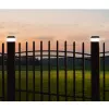 GB128 LED solar lamp fence post garden light, Black - Green Blue