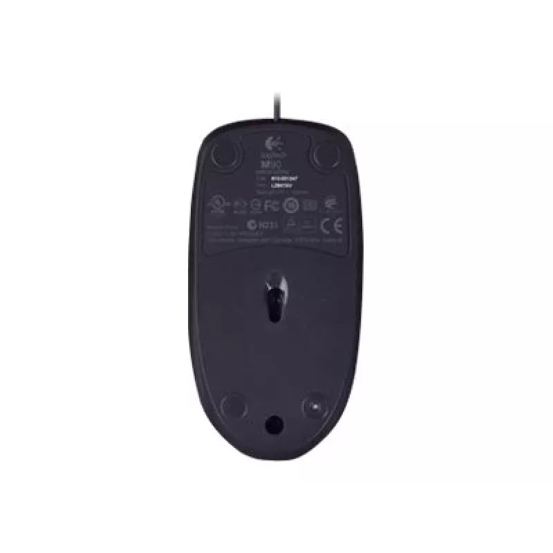 Logitech M90 wired optical office mouse — 1000 DPI, ambidextrous, USB Type-A, black