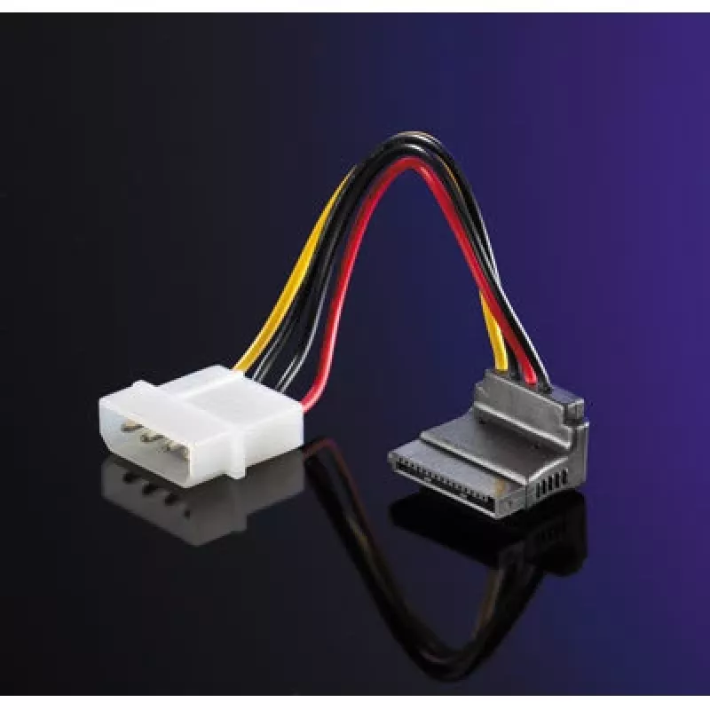 ROLINE Adapter Cable 4 pol. HDD / SATA, Angled (11.03.1061)