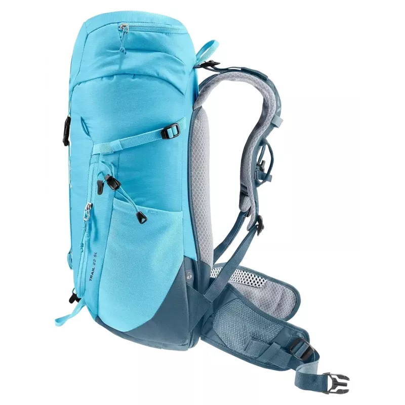 Backpack DEUTER Trail 22 SL women's hiking rucksack, 22 L, lagoon-atlantic, polyester, 990 g