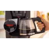 Drip coffee maker Bosch TKA2M113, 1.25 L water tank, 15 cups, black