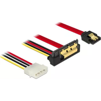 SATA Cable DeLOCK 85231 0.3m SATA 7-pin + Molex 4-pin